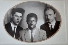 1965г. Слушатели ВАУ: Дарымов Ю.П., Сами Абебрессе (в последствии министр ГА Ганы) и я