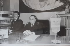 На снимке 1983г. прессконференция "60 лет Аэрофлоту".